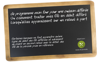 Traiter mes CB en débit différé lorsqu’elles apparaissent sur un relevé à part